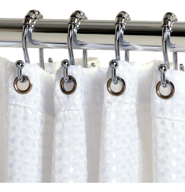 For Living Roller Design Aluminum Shower Curtain Double Hook, Assorted