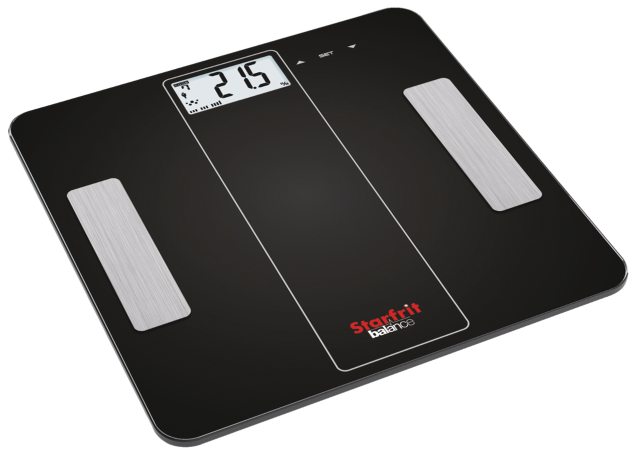 Starfrit Balance Smart Digital LCD Display Bathroom Scale/Weight Scale,  with Bluetooth