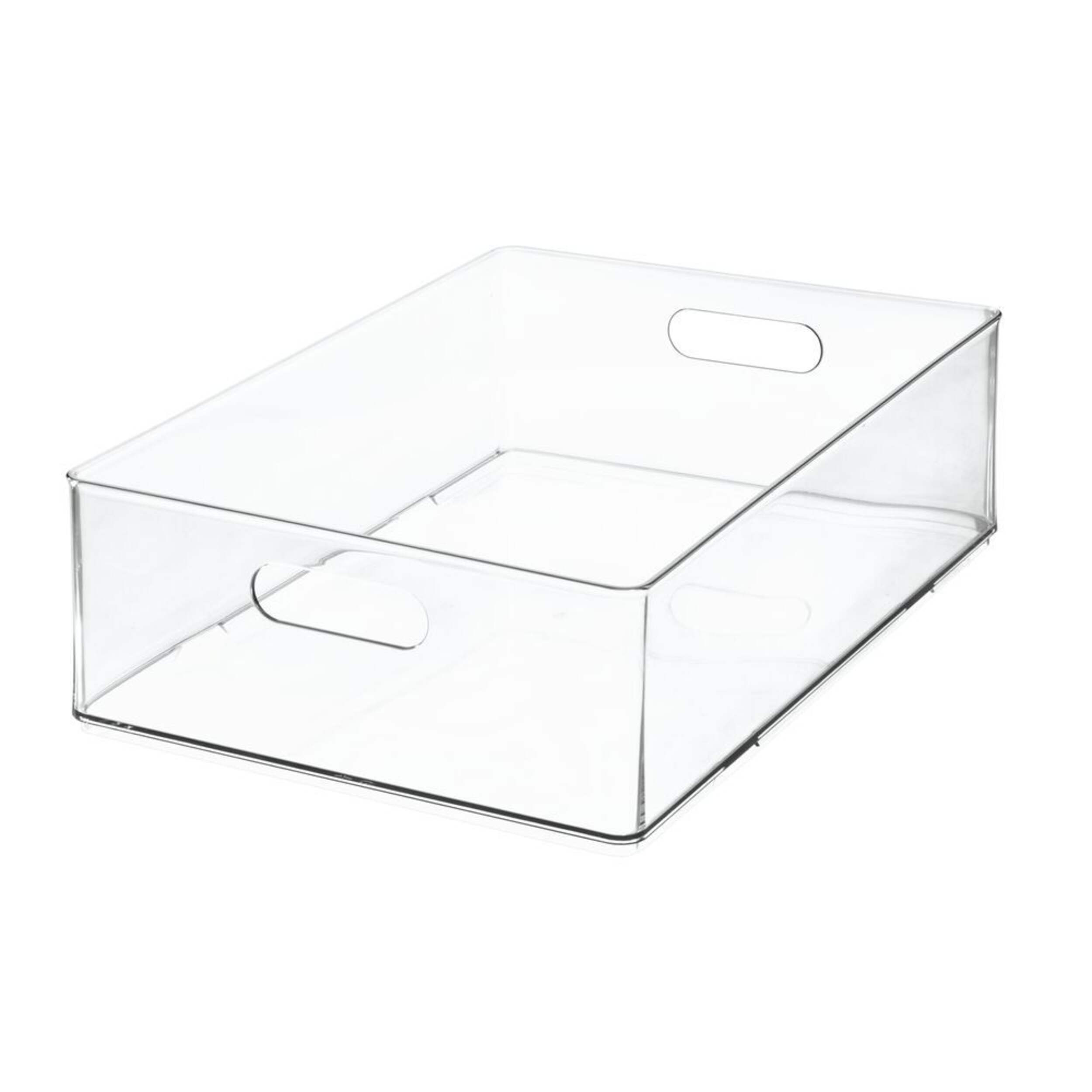 iDesign The Home Edit Stackable Bathroom/Vanity Hair Tool Bin Front_Angled_Left