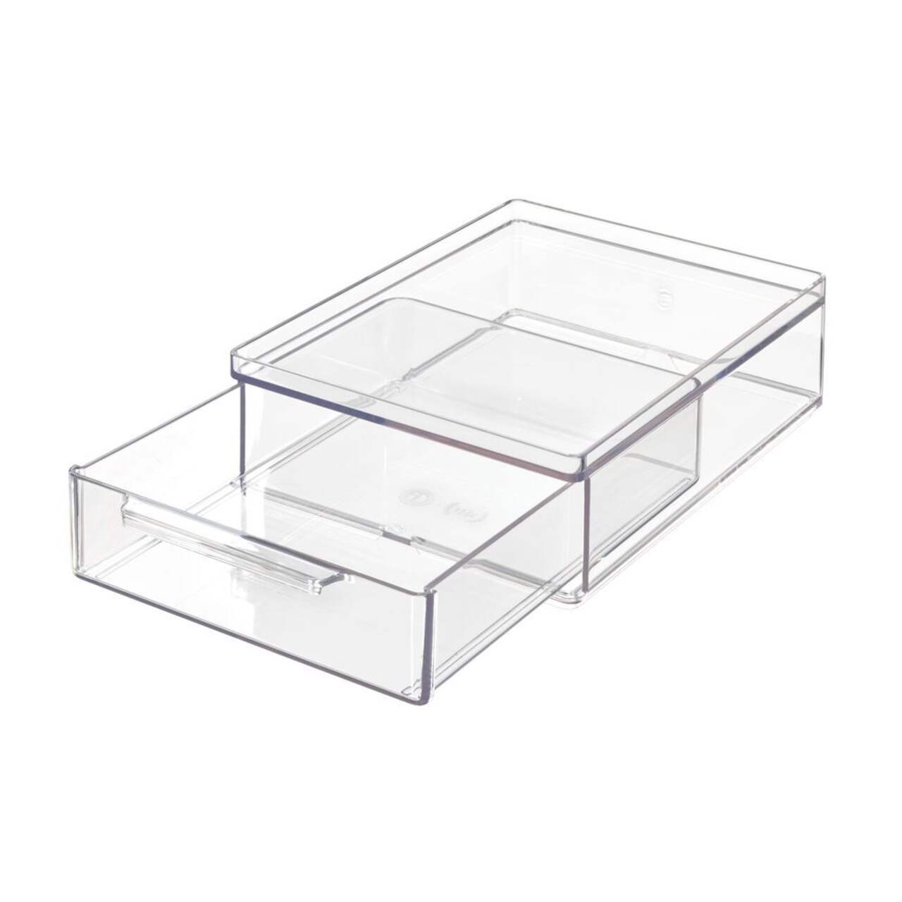 The Home Edit by iDESIGN Clear Stackable Large Shallow Organizing