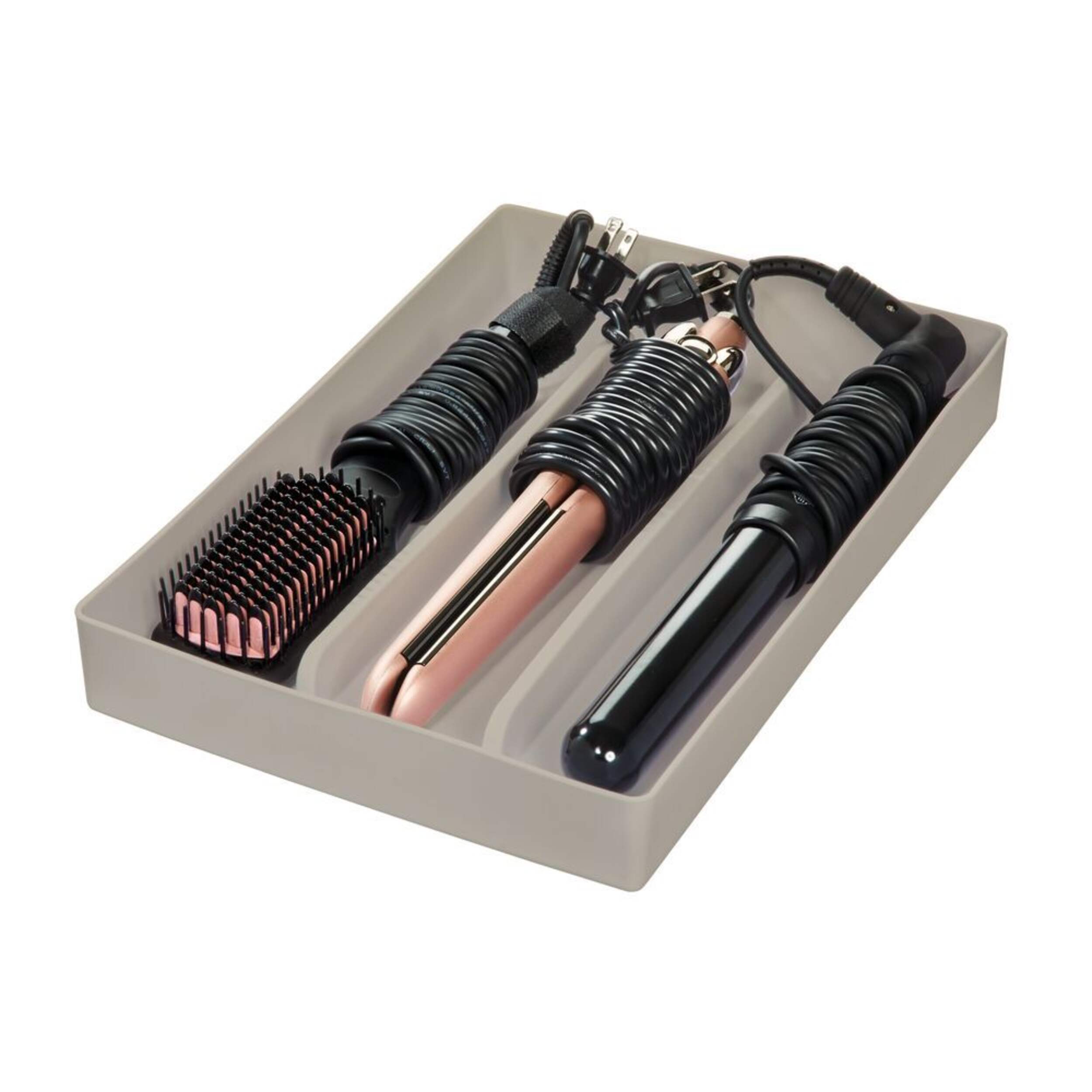Porte-outils pour cheveux The Home Edit par iDesign, résistant à la chaleur Front_Angled_Left