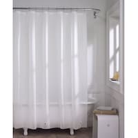 For Living PEVA Light-Weight Shower Curtain Liner, 70x72-in Front_Flat