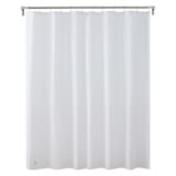 Clorox Light Weight White Shower Curtain Liner, 70-in x 72-in Front_Flat