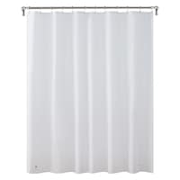 Clorox Light Weight White Shower Curtain Liner, 70-in x 72-in Front_Flat