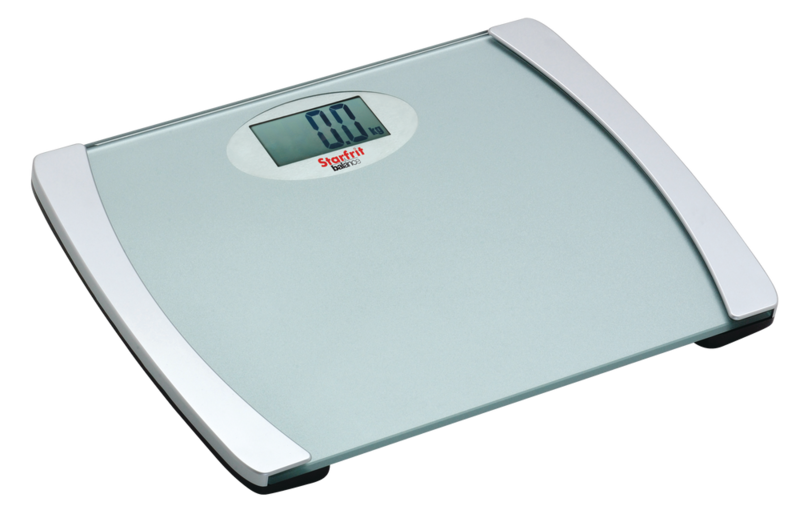 Starfrit Balance Digital LCD Display, Wide Electronic Glass Bathroom