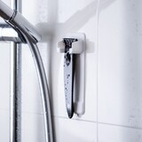 Tooletries Mighty Razor Holder, White Front_Angled_Left