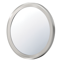 3M Command™ Bath Mirror, Round, Satin Nickel