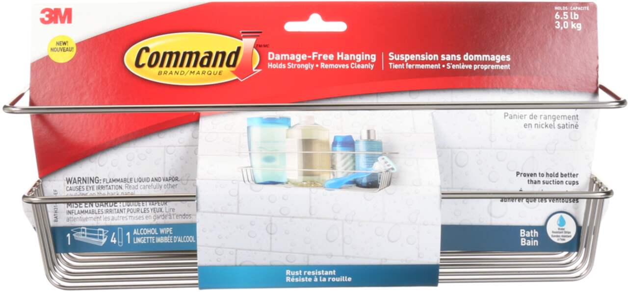 3M Command™ Bath Damage-Free Shower Caddy With Water Resistant Strip, 1 ct  - Baker's