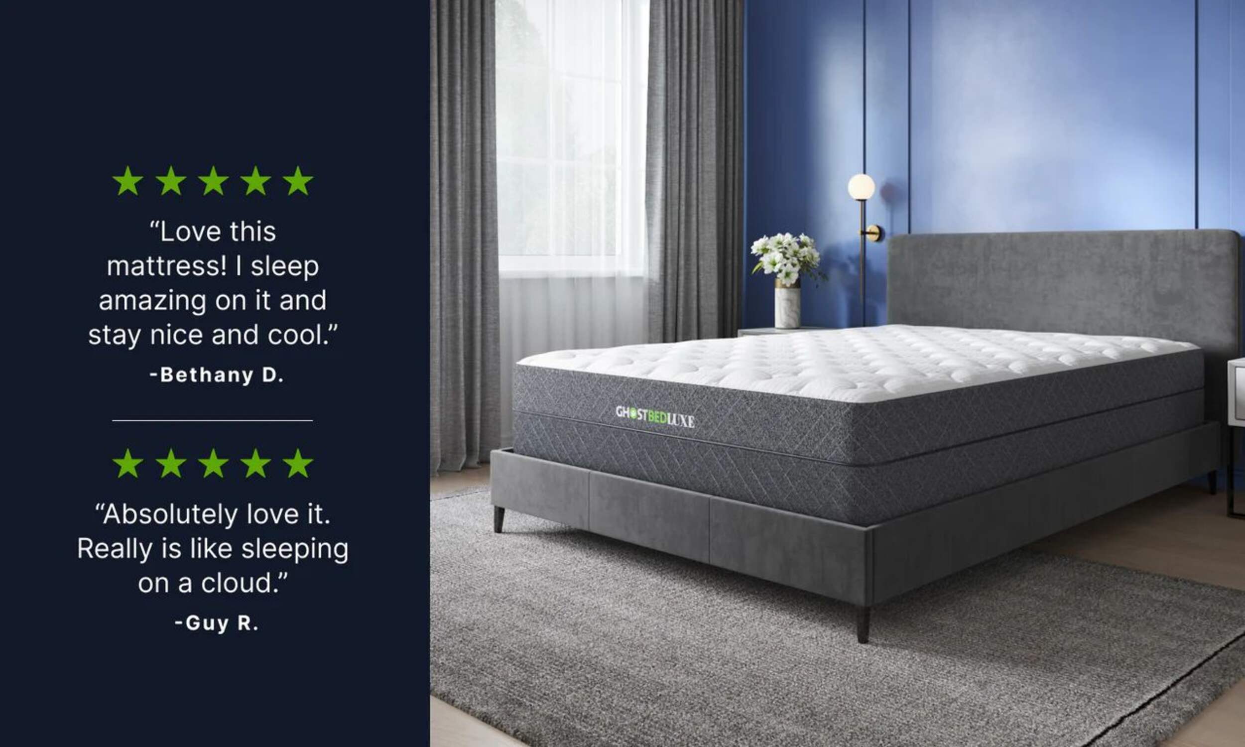 GhostBed Luxe Memory Foam Mattress, 13in Canadian Tire