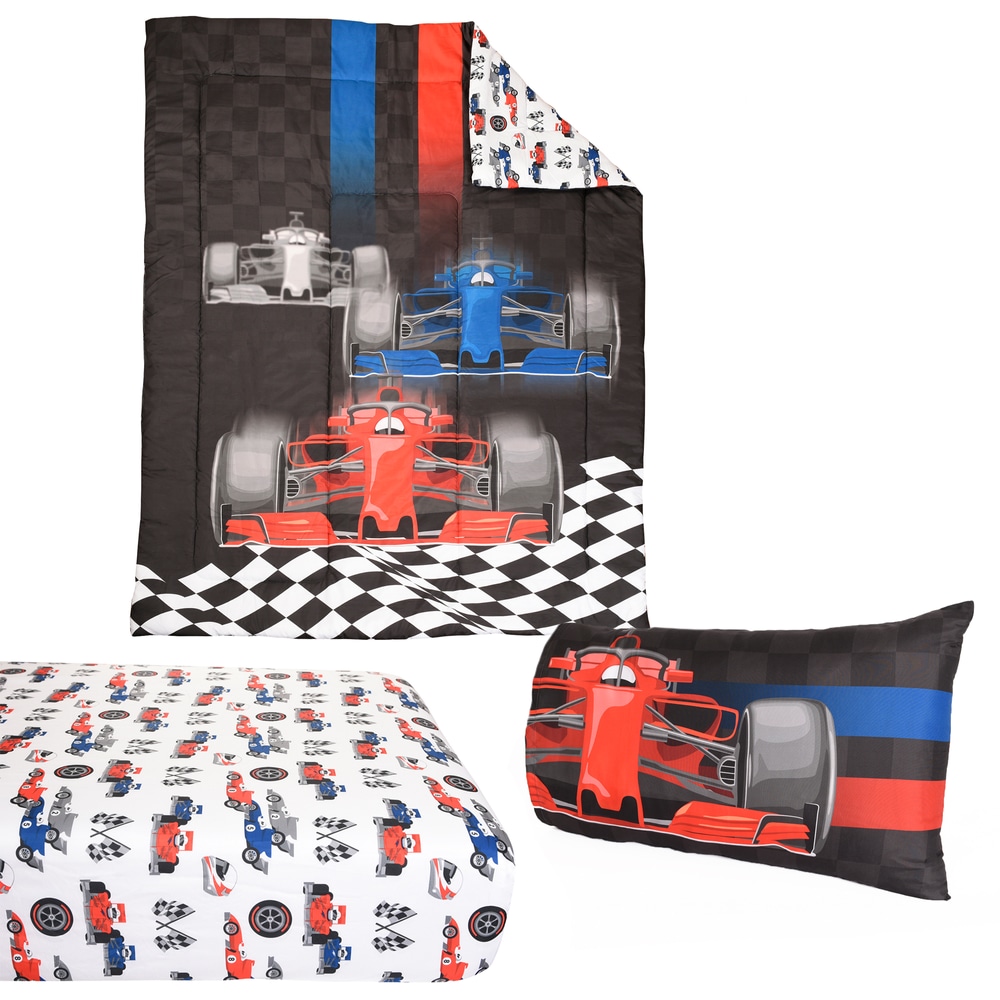 Nemcor Race Cars Twin Bedding Set, 4pc Canadian Tire