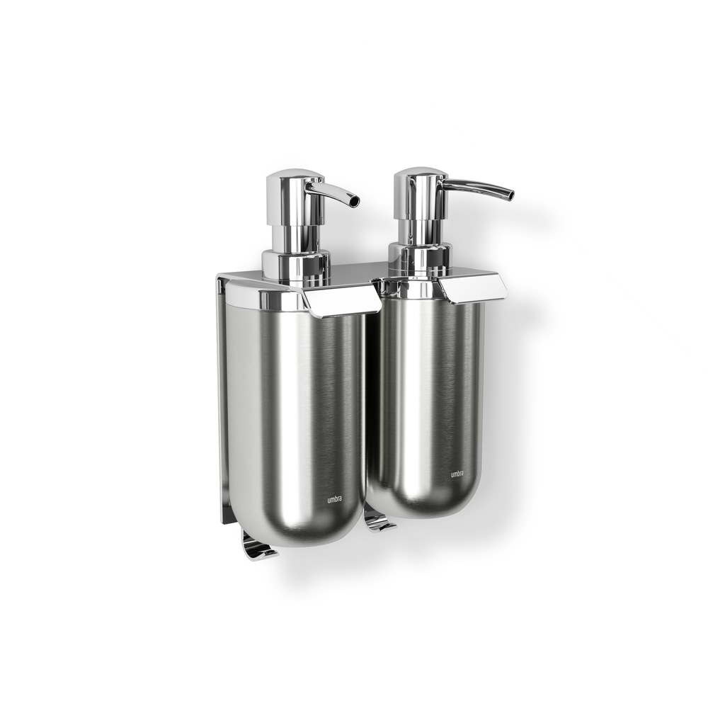 Umbra Junip Metal Wall Mount Soap Pump, Stainless Steel, 2-pk | Canadian Tire Umbra Junip Metal Wall Mount Soap Pump, Stainless Steel, 2-pk | Canadian Tire