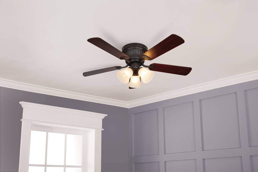 bronze ceiling fan with light