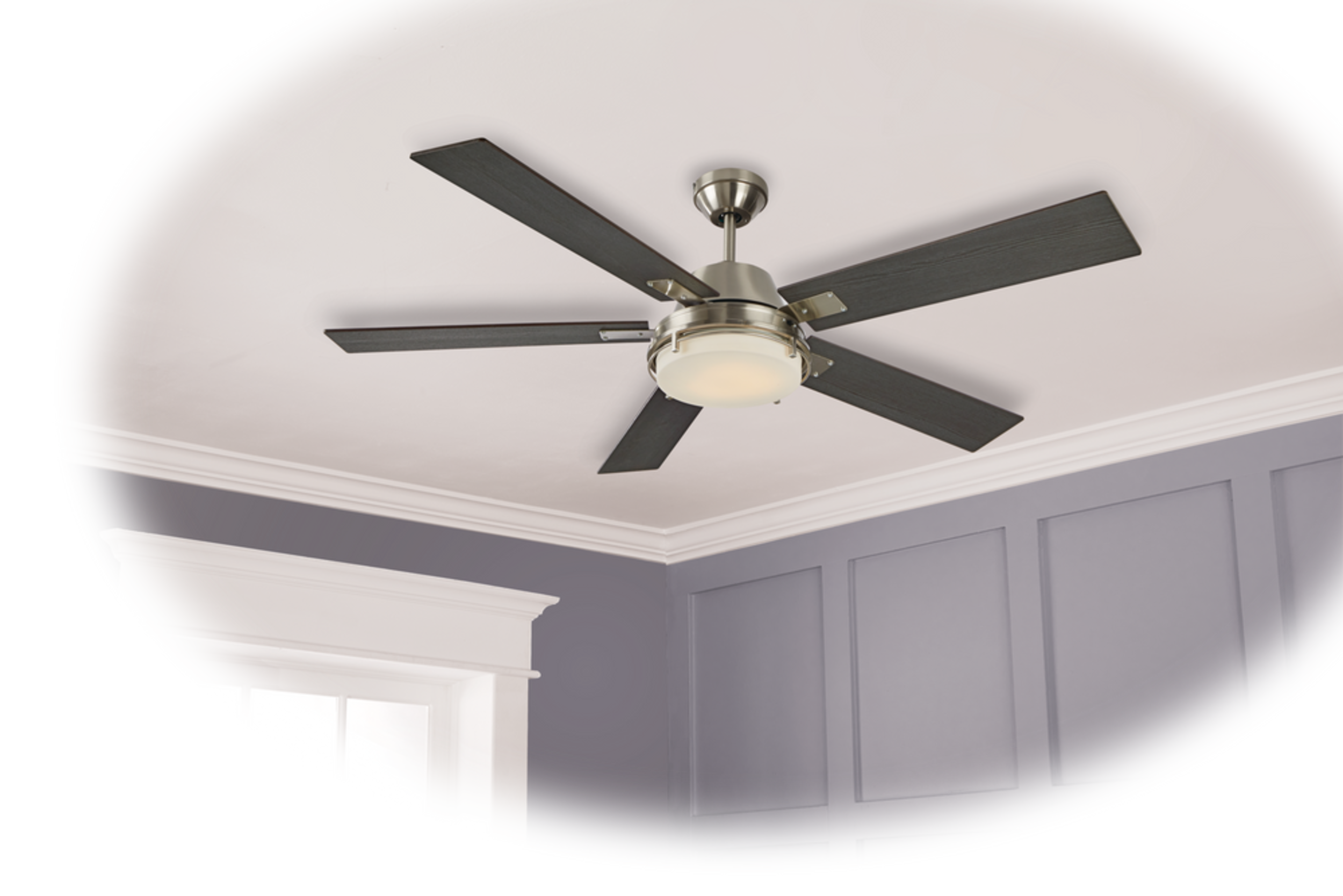 NOMA Samsun Reversible 5Blade 3Speed Ceiling Fan with LED Lighting