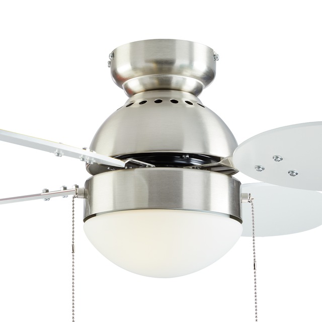 NOMA Ollie Reversible 4Blade 3Speed Ceiling Fan with Lighting, 30in