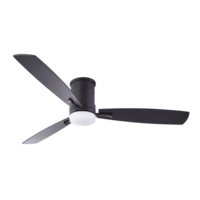 Noma Bower 52" 3-Reversible Blade 6-Speed Dimmable 3 CCTs LED Ceiling Fan with Remote, Matte Black