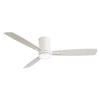 NOMA Elodie 52" 3-Blade Reversible 6-Speed Dimmable Ceiling Fan with Remote, Matte White Bottom_Plunge