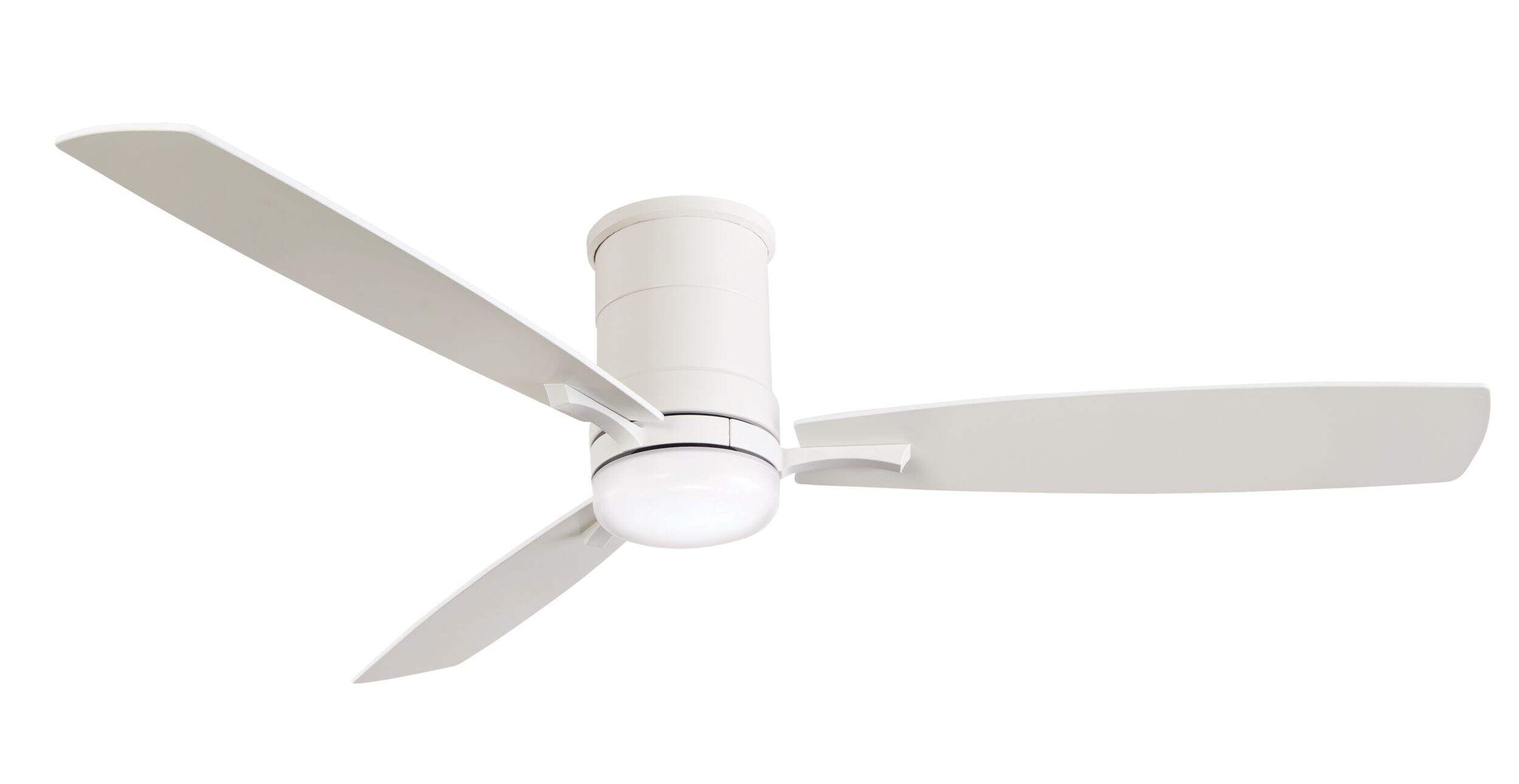 NOMA Elodie 52" 3-Blade Reversible 6-Speed Dimmable Ceiling Fan with Remote, Matte White Bottom_Plunge