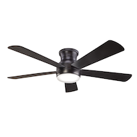 NOMA Milton 52" 5-Blade Reversible 6-Speed LED Ceiling Fan with Remote, Black Bottom_Plunge