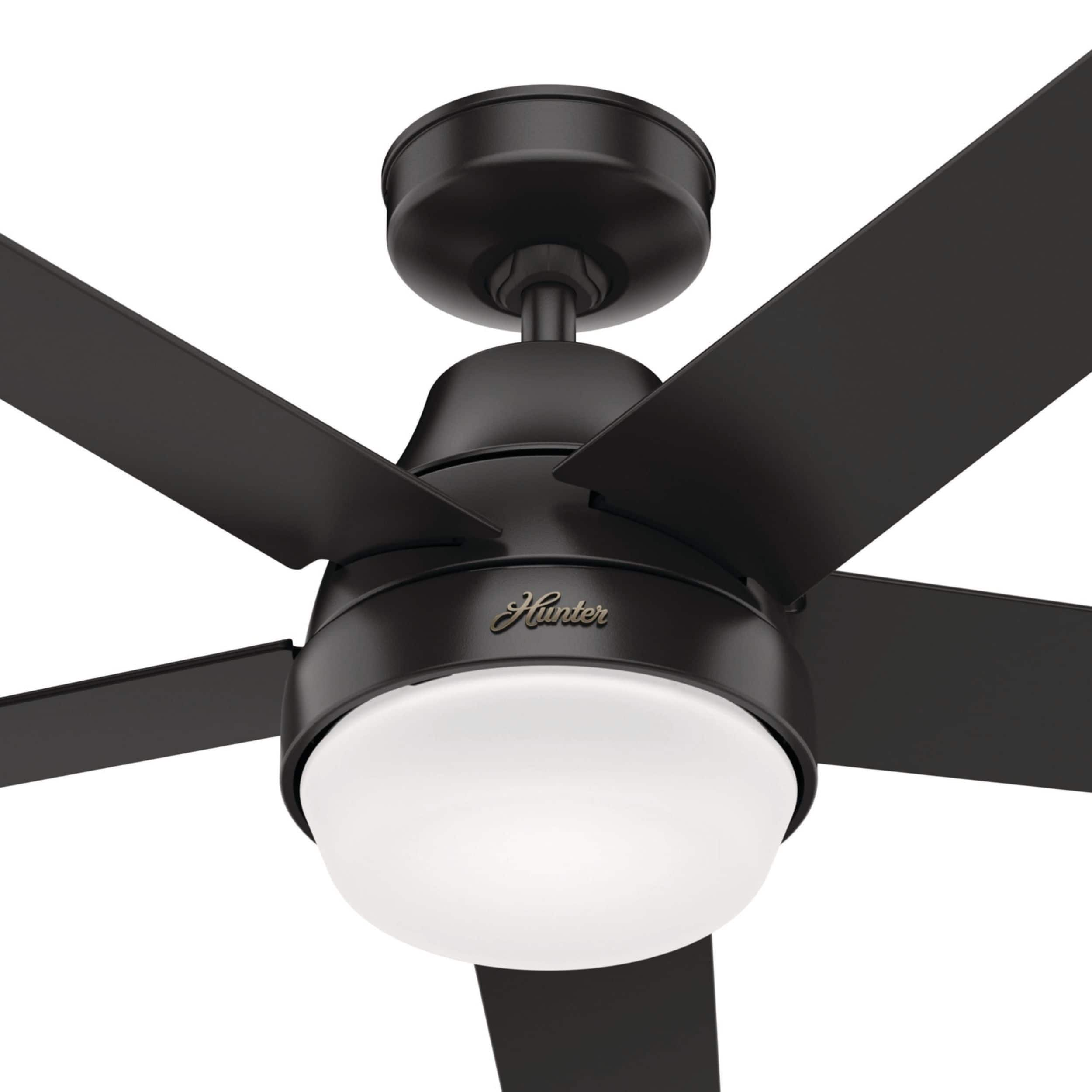 Hunter Aerodyne Smart 5 Blade 4 Speed Indoor Ceiling Fan with LED