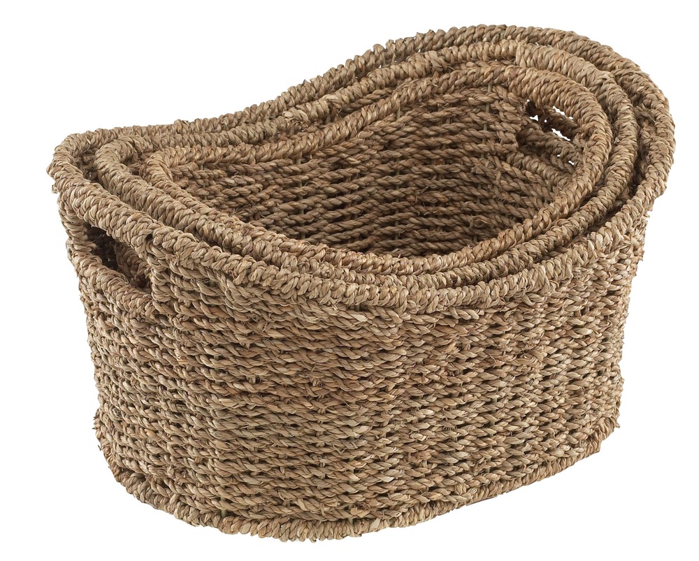 Seagrass 3piece Curved Basket Canadian Tire