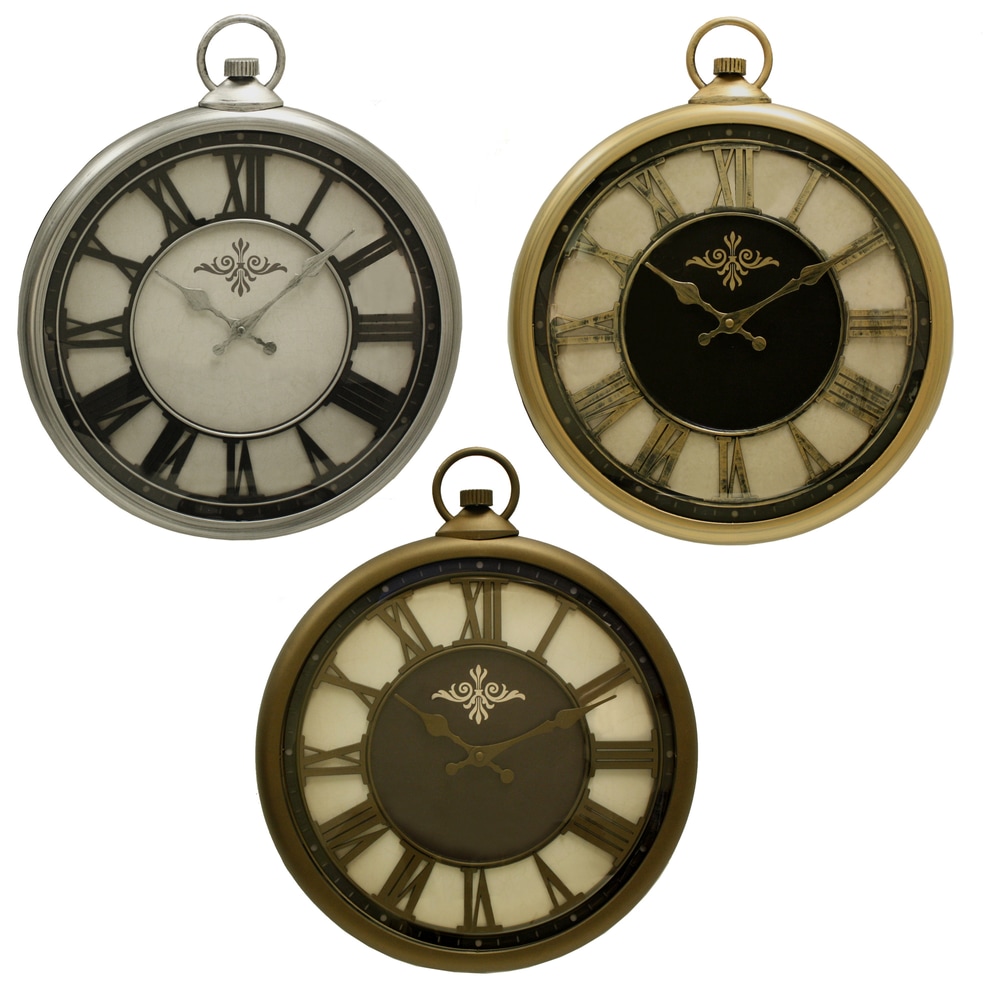 Antique Watch Clock, 17in Canadian Tire