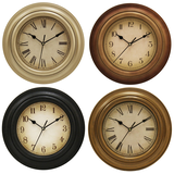 Wood Round Clock, 10-in