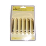 Wire Brass Pull, 6-Pk