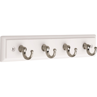 Porte-clés à 4 crochets en acier inoxydable Peerless, couleurs variées, 9 po Front_Angled_Right