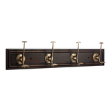 Barre à 4 crochets Marley CANVAS Galena, acier inoxydable, noir/bronze, 27 po Front_Angled_Right