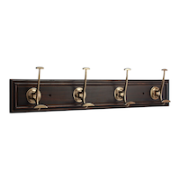 CANVAS Galena Stainless Steel 4-Marley Hook Rail, Black/Bronze, 27-in Front_Angled_Right
