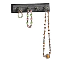 Porte-clés à 4 crochets en acier inoxydable Peerless, couleurs variées, 9 po