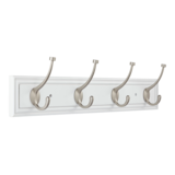 CANVAS Galena Stainless Steel 4-Hook Pill Top Rail, White/Silver, 27-in Front_Angled_Right