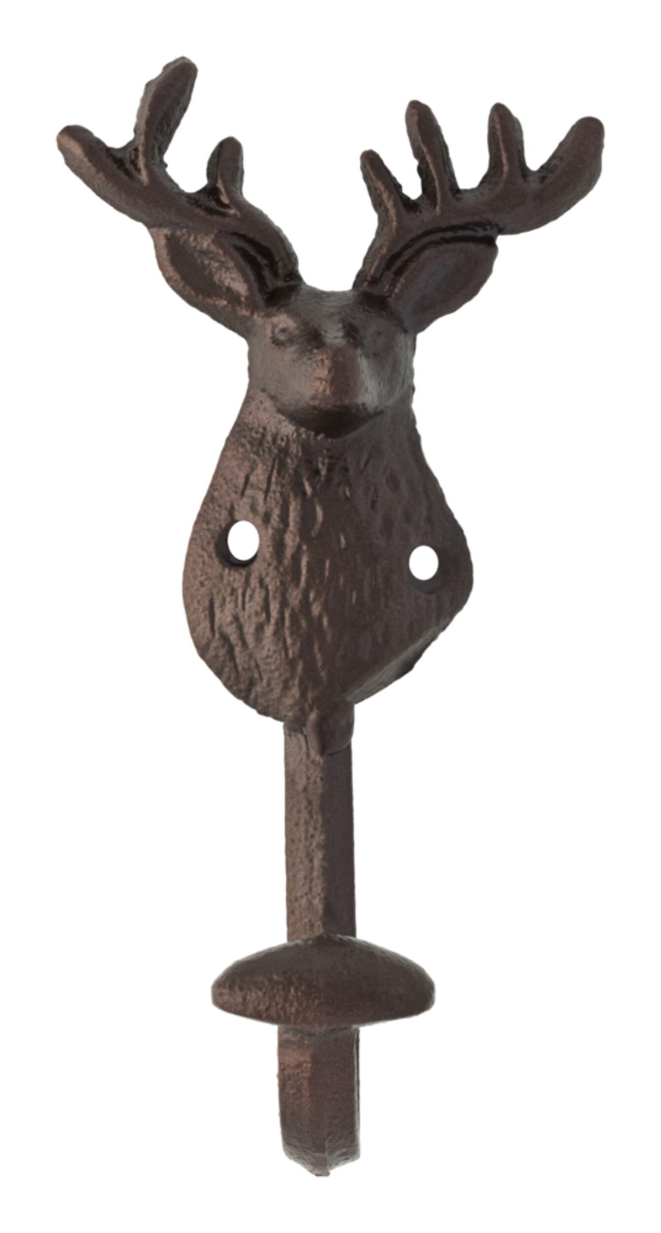 CANVAS Stainless Steel Single Deer Hook, Bronze Front_Flat