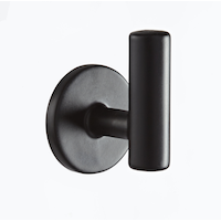 CANVAS Stainless Steel Single Post Hooks, Black, 2-pk