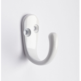 Crochets à peignoir à une branche Peerless, acier inoxydable, couleurs variées, paq. 4 Front_Angled_Right