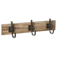 CANVAS 3-Hook Rail, Assorted Colours, 18-in