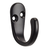 Crochets à peignoir à une branche Peerless, acier inoxydable, couleurs variées, paq. 4