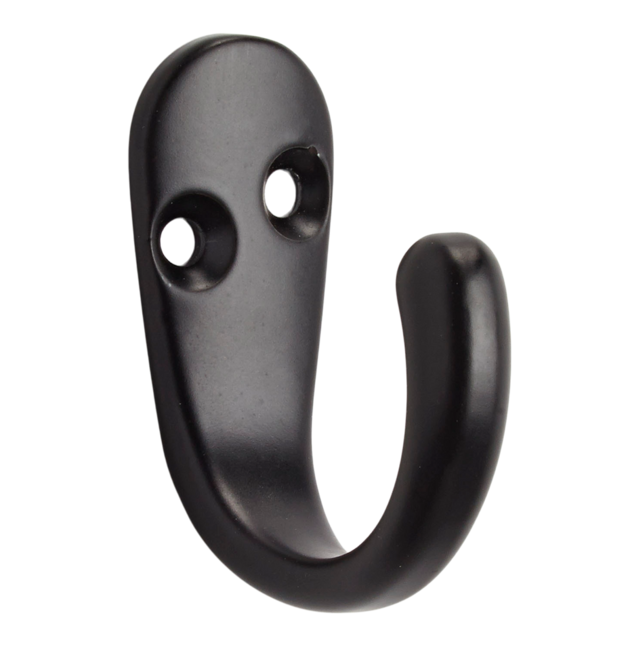 Peerless Stainless Steel Single Prong Robe Hooks, Assorted Colours, 4