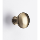 Set of 10 Brushed Brass Cabinet Knobs, Gold Dresser Drawer Knobs, for  Cabinets, Cupboards, Bathroom, Bathroom and Kitchen, 28 x 20mm (Round)，JUN