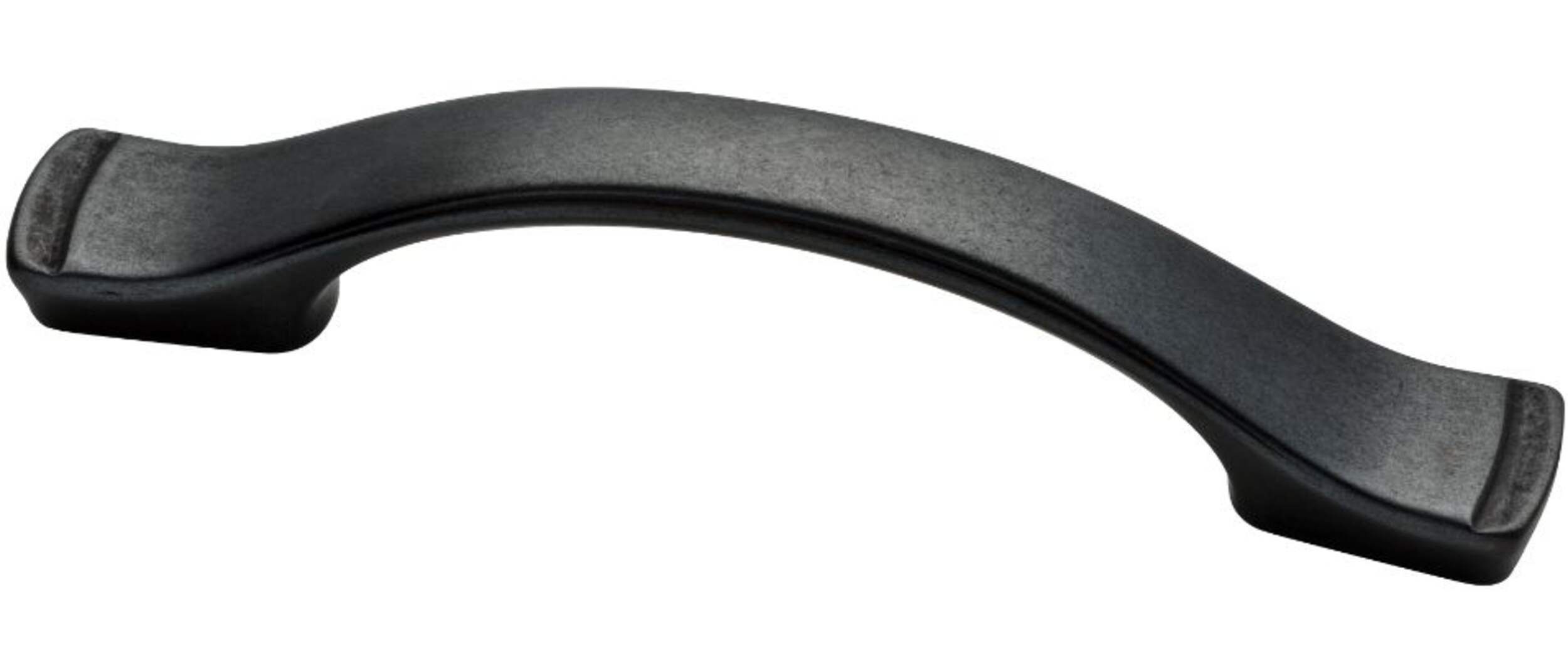 Peerless Dual-Mount Metal Step Edge Pulls, Soft Iron, 3-in, 6-pk Front_Angled_Left