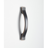 Peerless Dual-Mount Metal Step Edge Pulls, Bronze, 3-in, 6-pk Front_Angled_Right