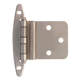 Charnières à ressort Peerless sans ressort, nickel satiné, 3/8 po, paq. 2 Front_Flat