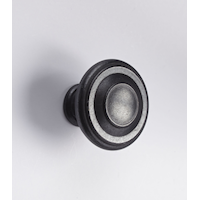 Peerless Jackson Round Metal Knobs for Cabinets and Drawers, Soft Iron, 1-3/8-in, 10-pk