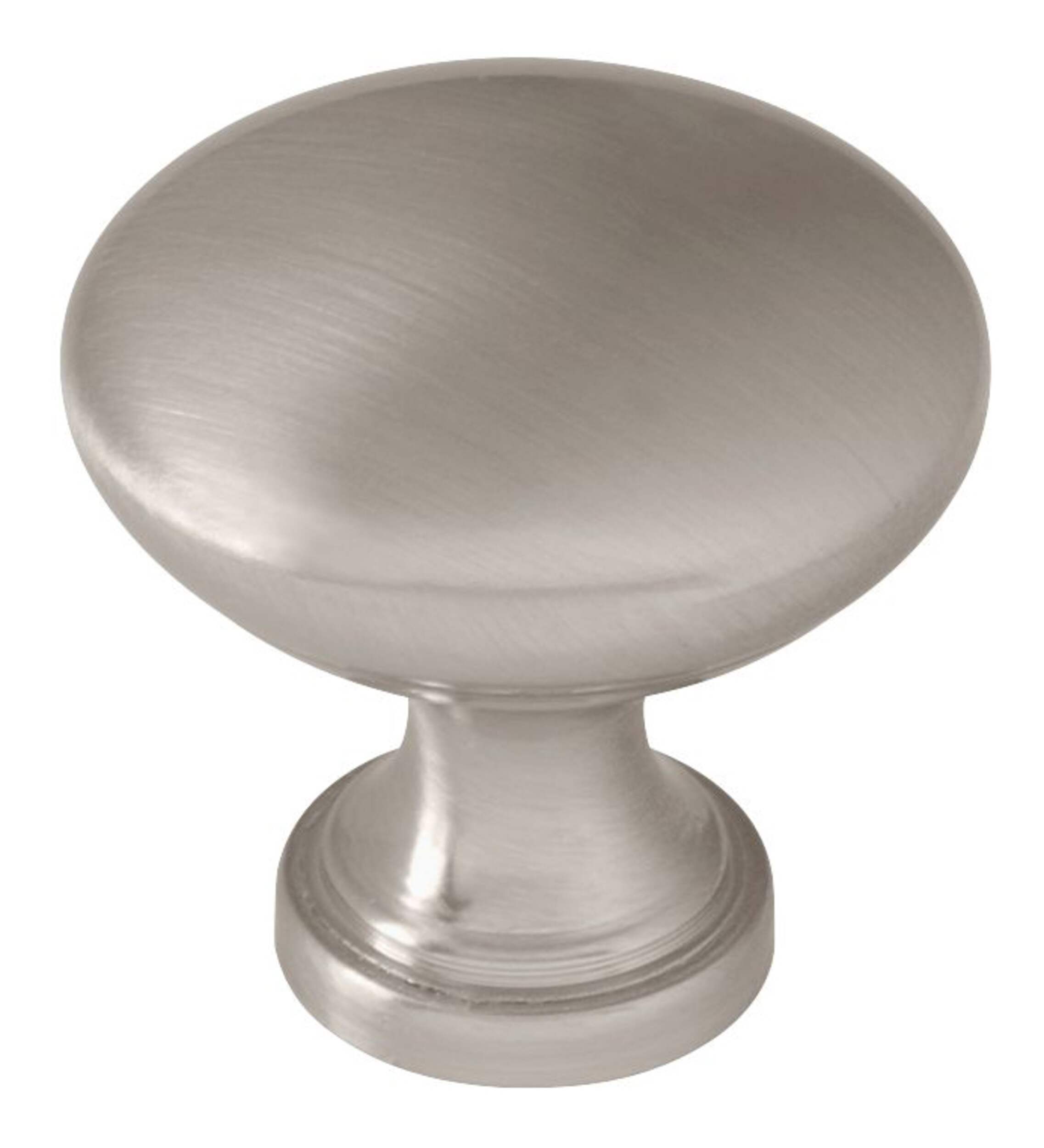 Peerless Round Metal Knobs, Satin Nickel, 1-1/4-in (3.17 cm), 10-pk Front_Elevated