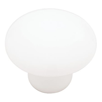 Poignées rondes en céramique Peerless pour armoires et tiroirs, blanc, 1 3¿8 po, paq. 2