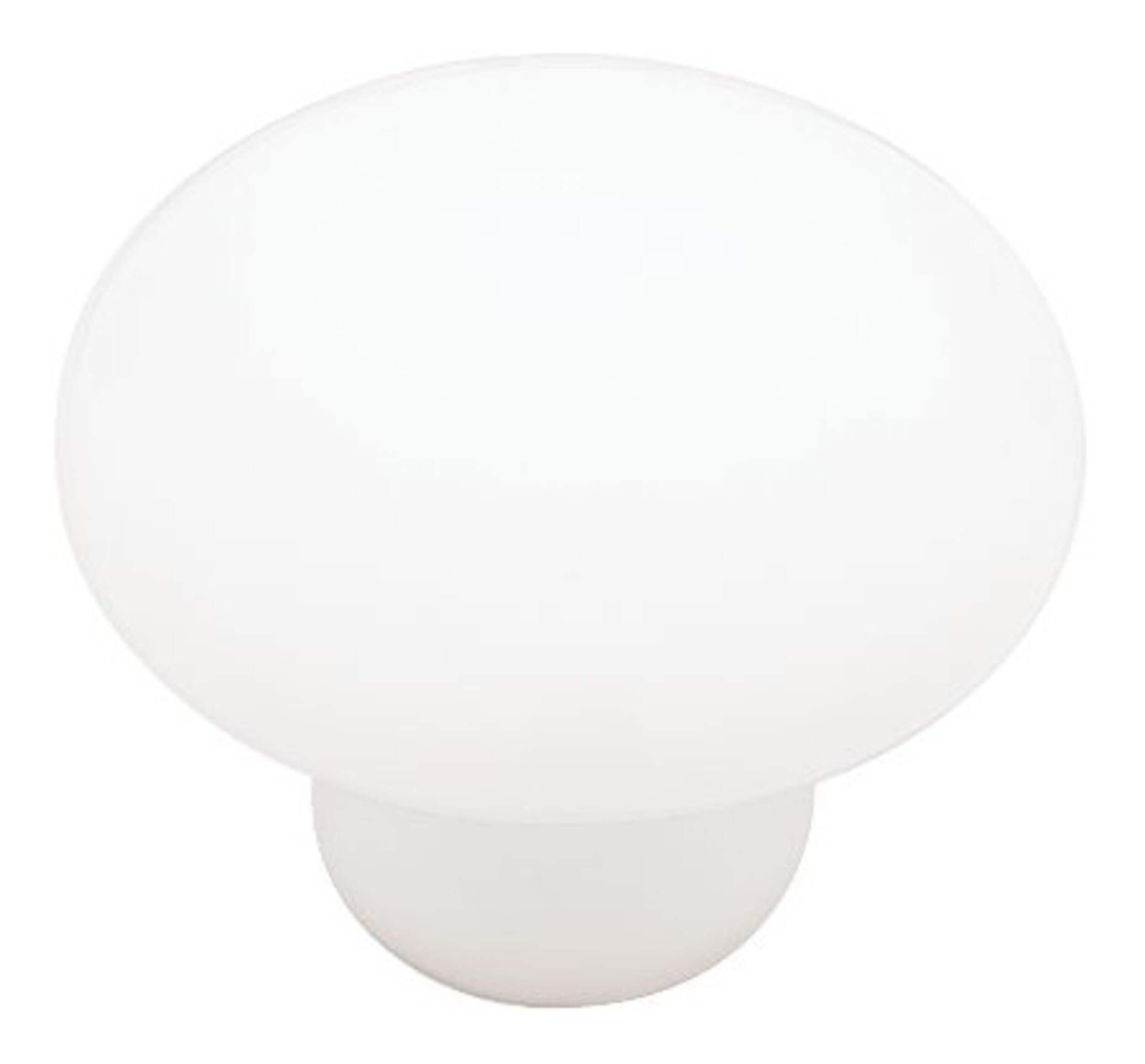 Poignées rondes en céramique Peerless pour armoires et tiroirs, blanc, 1 3⁄8 po, paq. 2 Front_Elevated