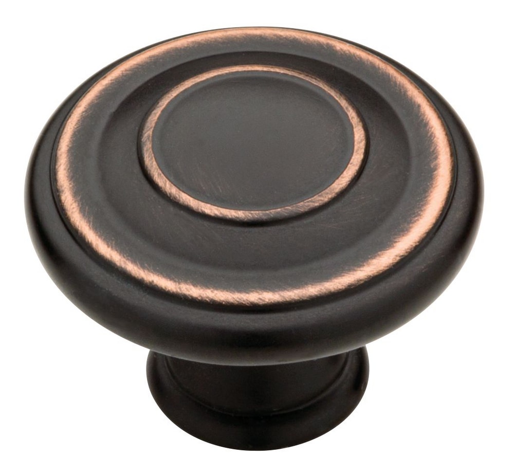 Peerless Jackson Round Metal Knobs for and Drawers, Bronze, 1