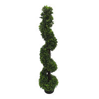 Buis artificiel d’intérieur en spirale dans un pot en plastique CANVAS, 4 pi Front_Flat