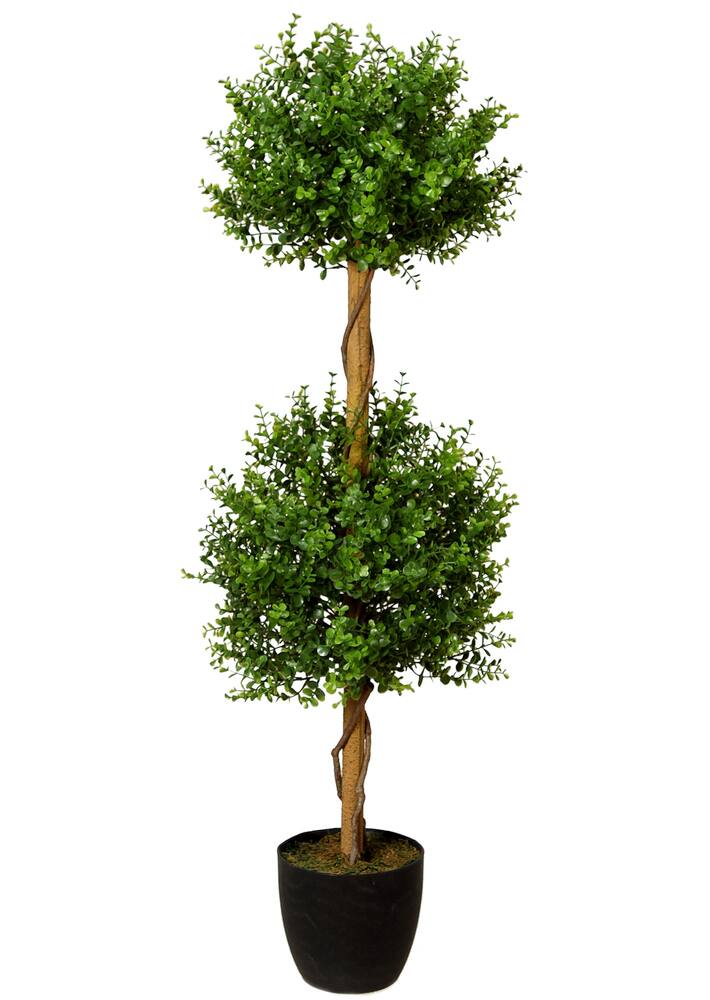 Artificial Double Ball Boxwood Topiary Tree in Pot, 4-ft | Canadian Tire