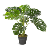 Naturae Décor Artificial Indoor Monstera Leaf Plant, 23-in Front_Elevated